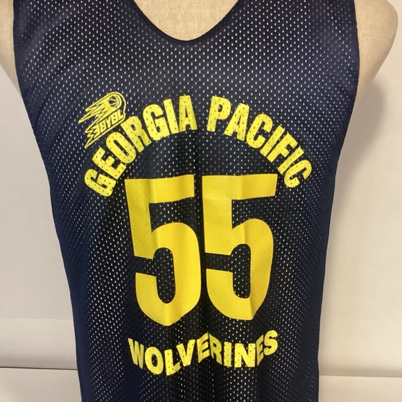 BYBL Georgia Pacific Wolverines mesh Basketball Jersey mens size Medium - Picture 2 of 8